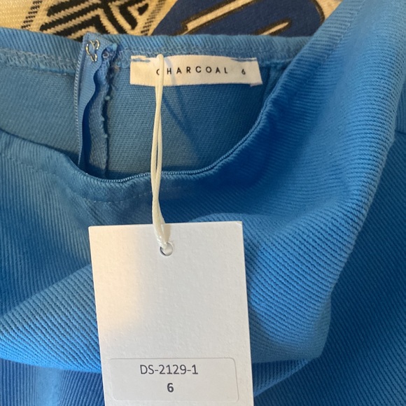 Blue strapless mini dress - Picture 4 of 4